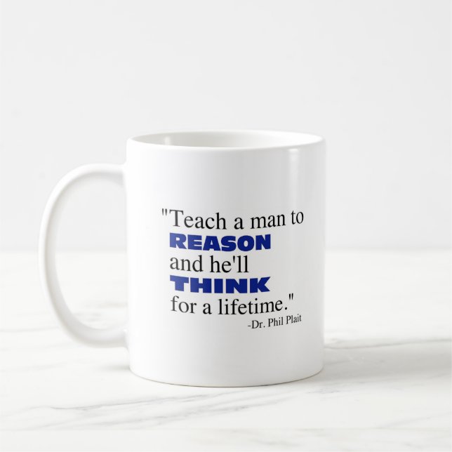 Mug Enseignez un homme à raisonner… (Gauche)