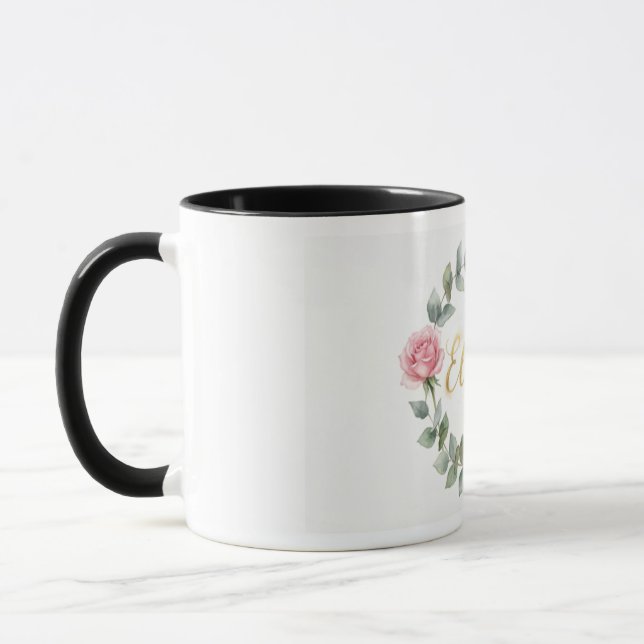 Mug Ensemble d'autocollants en papier doré à motif de  (Gauche)