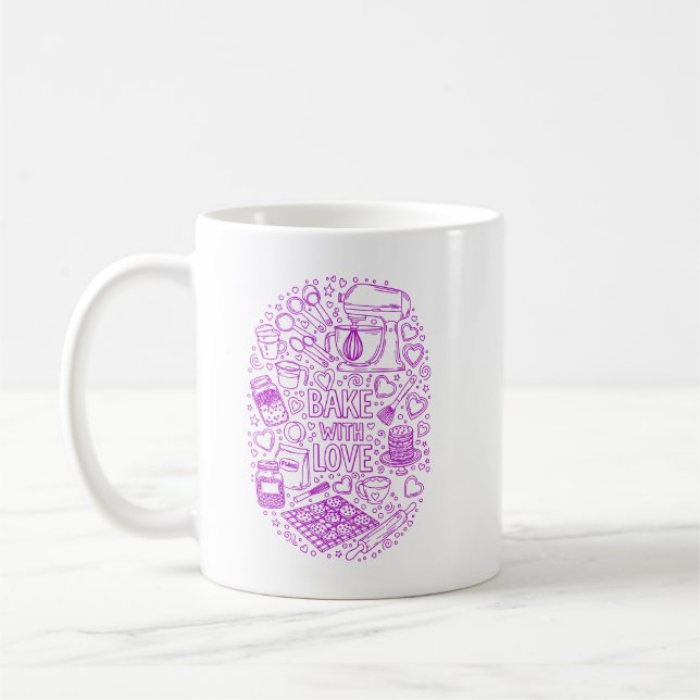 Mug Ensemble de pâtisserie mignon (Gauche)