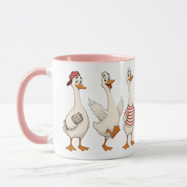 Mug Ensemble de personnages d'oie drôle (Gauche)
