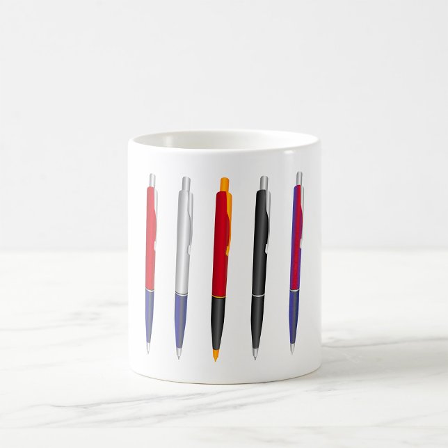 Mug Ensemble de stylos à bille colorés (Créateur téléchargé)