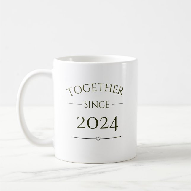 Mug Ensemble depuis année personnalisée (Gauche)