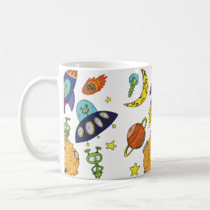 Mug Ensemble d'illustrations de dessins animés sur l'e