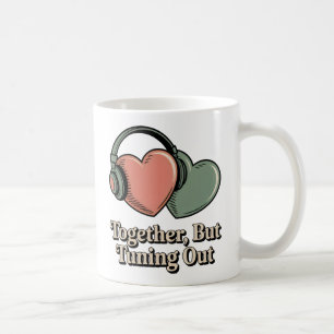 Mug Ensemble, mais en s'ignorant, humour de distance é