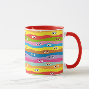Mug Ensemble Motif des yeux