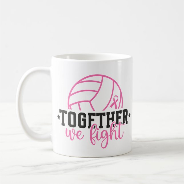 Mug Ensemble nous luttons contre le cancer du sein Rub (Gauche)
