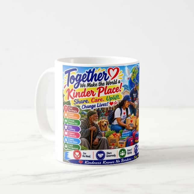 Mug Ensemble, nous rendons le monde plus gentil (Devant gauche)