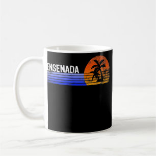 Mug Ensenada Souvenir Mexique Retro Sunset Trier été
