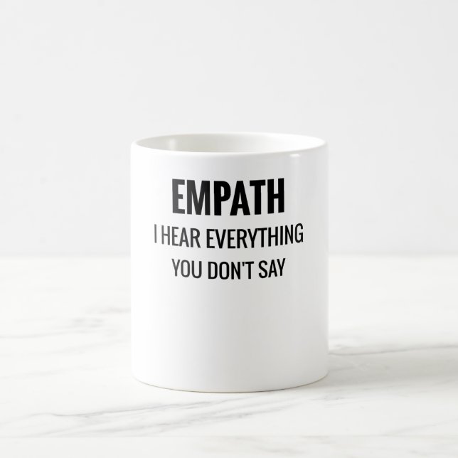 Mug Entendez tout ce que vous ne dites pas| Empath Emp (Centre)