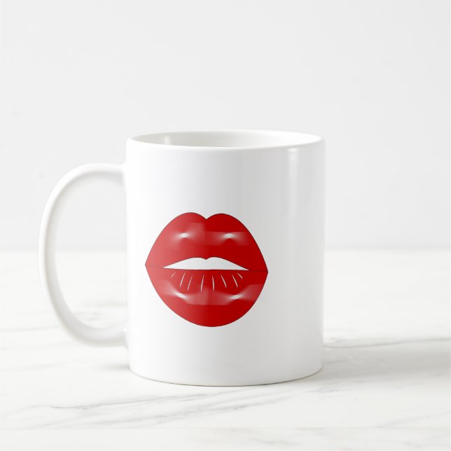 Mug Enterrement de vie de jeune fille Lèvres (Gauche)