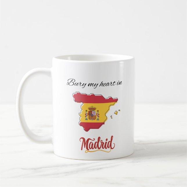 Mug Enterrez mon cœur à Madrid (Gauche)