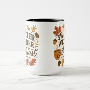 Mug Enthousiaste de la météo pull Cadeaux Halloween