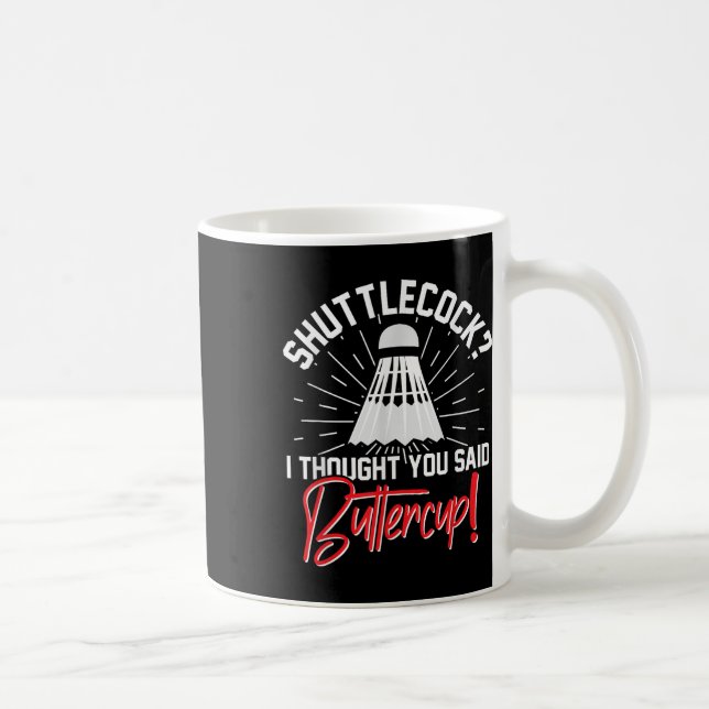 Mug Enthousiaste de volant de badminton Entraîneur de  (Droite)