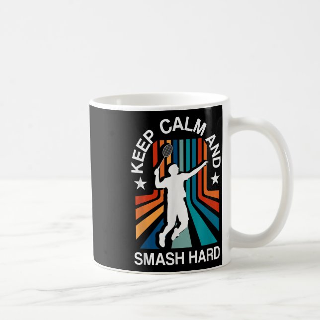 Mug Enthousiaste de volant de badminton Entraîneur de  (Droite)
