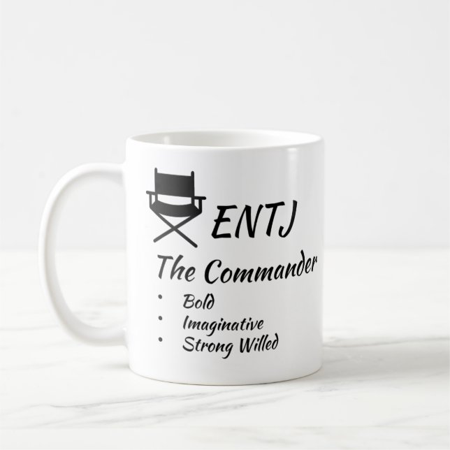 Mug ENTJ MBTI Myers-Briggs Type Indicateur Personnalit (Gauche)