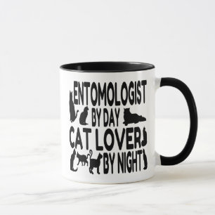 Mug Entomologiste Amoureux des chats