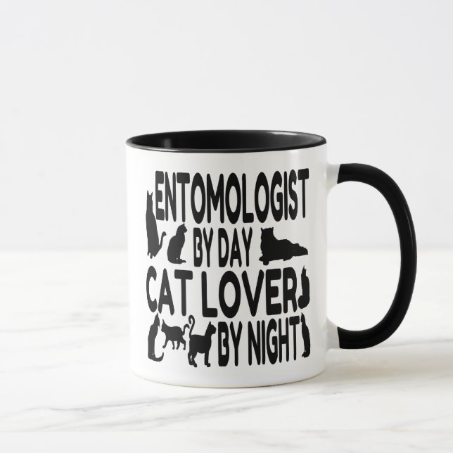 Mug Entomologiste Amoureux des chats (Droite)