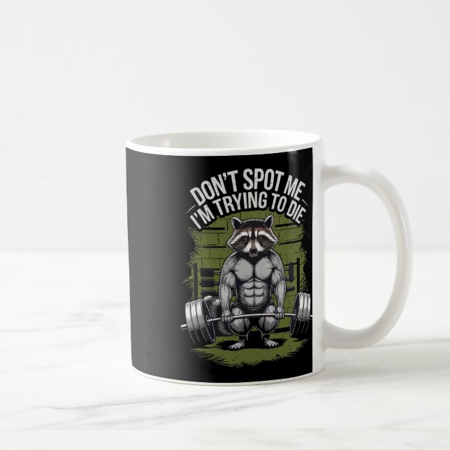 Mug Entraînement de musculation Ne me repérez pas, j'e (Droite)