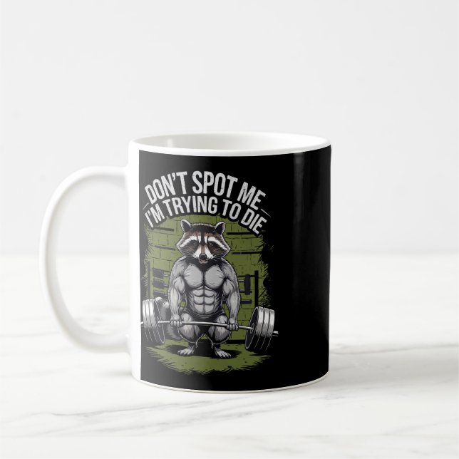 Mug Entraînement de musculation Ne me repérez pas, j'e (Gauche)