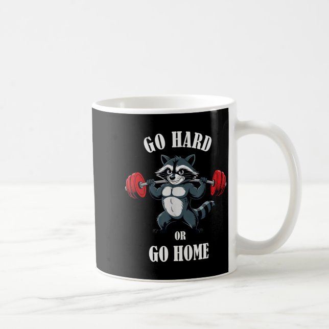 Mug Entraînement de raton laveur soulevant des poids f (Droite)
