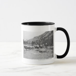 Mug Entraînement des mules de paquet à travers une