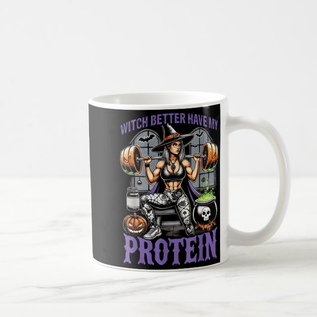 Mug Entraînement Fantôme Sorcière Mieux Avoir des Prot (Droite)