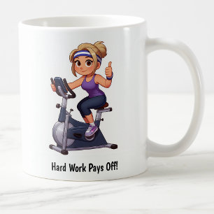Mug Entraînement personnalisable sur vélo d'appartemen