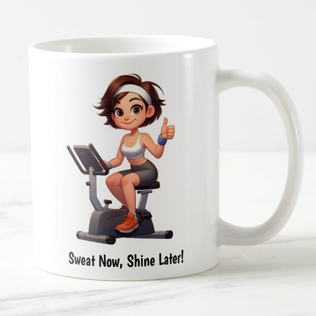 Mug Entraînement personnalisable sur vélo d'exercice (Créateur téléchargé)
