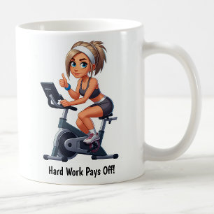 Mug Entraînement personnalisable sur vélo d'exercice