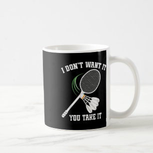 Mug Entraîneur de badminton Pas de navette pleurante J