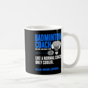 Mug Entraîneur de Badminton Raquette Navette Hobby Pla