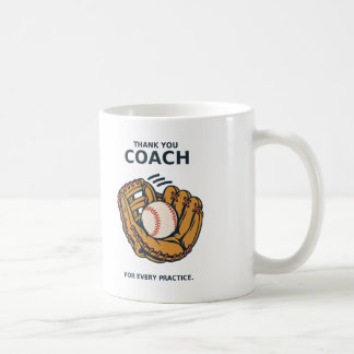 Mug Entraîneur de Baseball Merci Gant et Balle