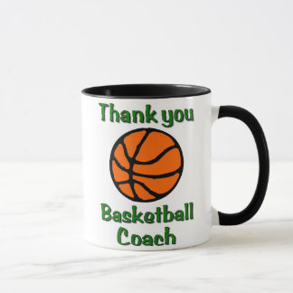 Mug entraîneur de basket-ball Merci