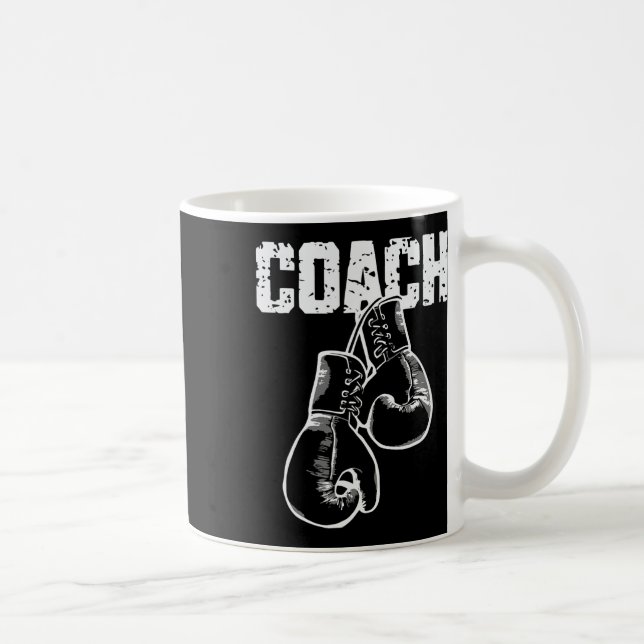 Mug Entraîneur de Boxe Kickboxing Gants de Boxe Rétro  (Droite)