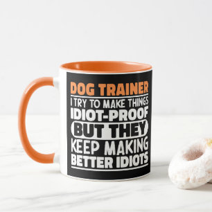 Mug Entraîneur De Chiens J'Essaie De Faire Des Choses 