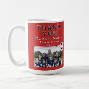 Mug Entraîneur de Football Équipe Photo