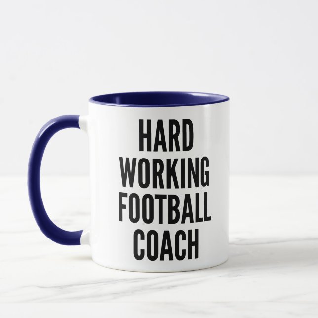Mug Entraîneur De Football Travailleur Dur (Gauche)