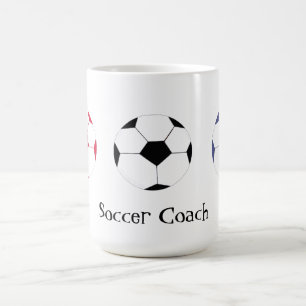 Mug Entraîneur De Football - Trois Boules De Football 