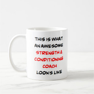 Mug entraîneur de force et de conditionnement, génial