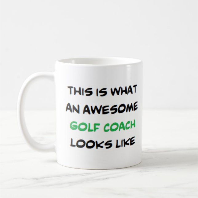 Mug entraîneur de golf, génial (Gauche)