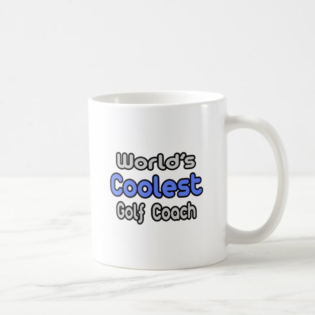 Mug Entraîneur de golf le plus cool du monde (Droite)