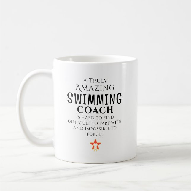Mug Entraîneur de natation incroyable difficile à trou (Gauche)