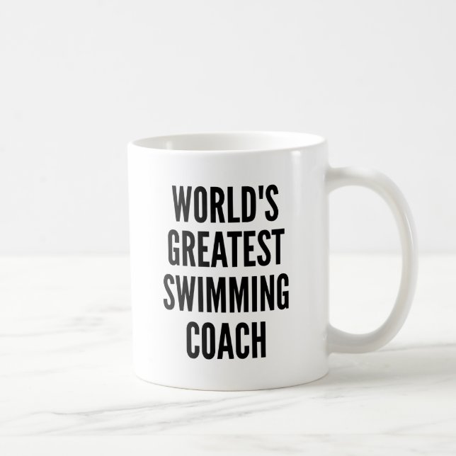 Mug Entraîneur de natation le plus grand du monde (Droite)