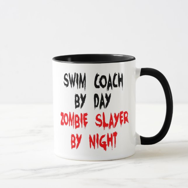 Mug Entraîneur de natation Zombie Slayer (Droite)