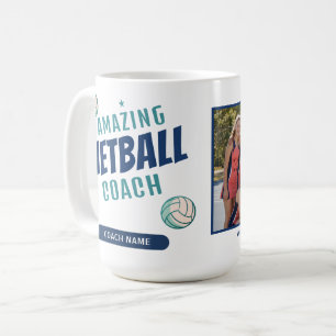 Mug Entraîneur de Netball Incroyable Nom Personnalisé 