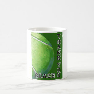Mug Entraîneur de tennis Ball Art Merci
