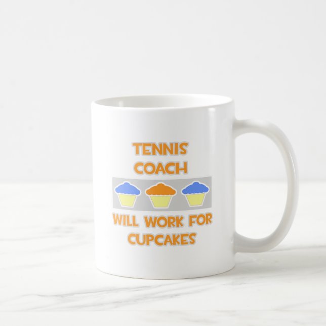 Mug Entraîneur de tennis ... Fonctionnera Pour Les Cup (Droite)