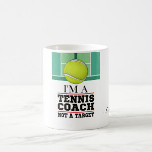 Mug Entraîneur de tennis pas la cible avec balle