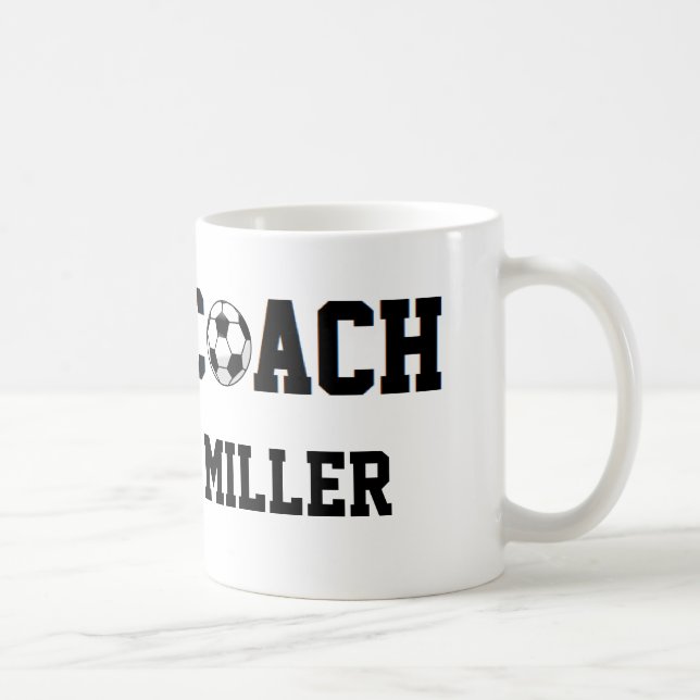 Mug Entraîneur du football personnalisé (Droite)