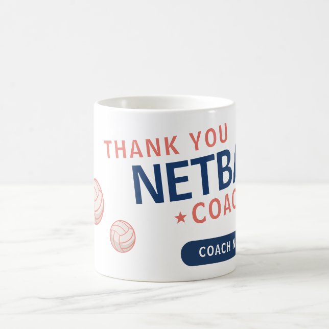Mug Entraîneur d'une équipe de netball moderne (Centre)